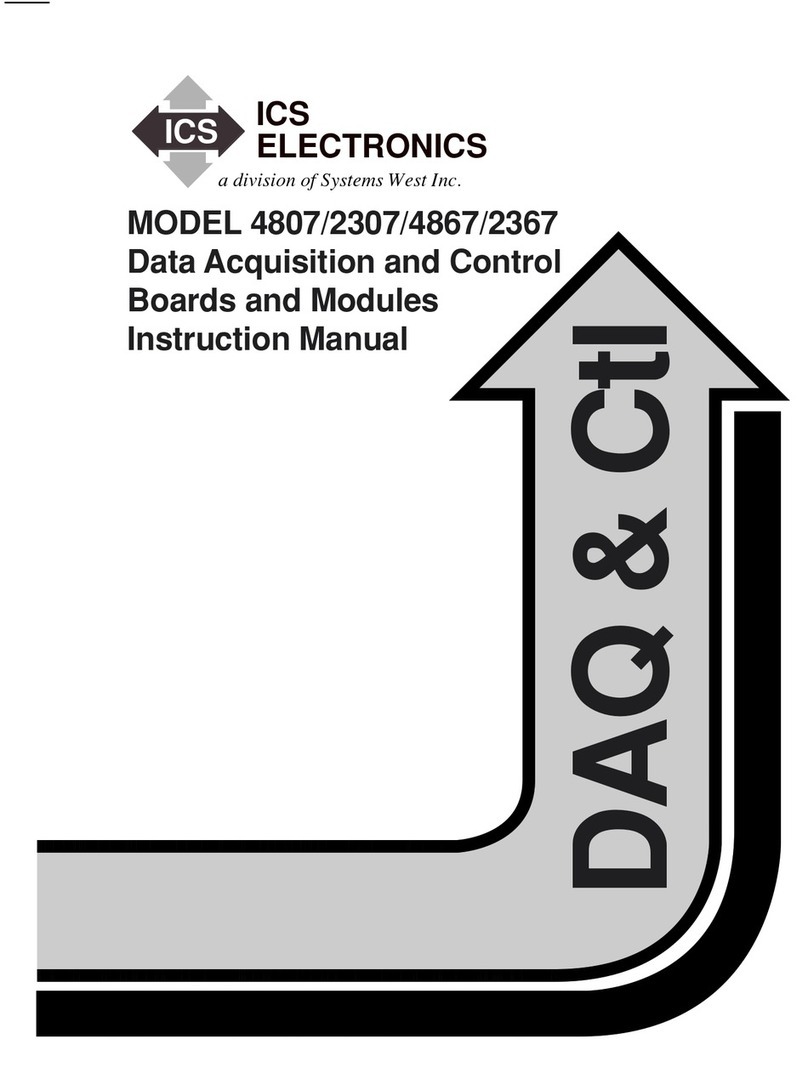 ICS ELECTRONICS 4807 instruction manual