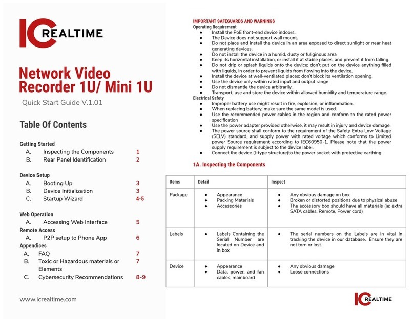ICRealtime Mini 1U Series quick start guide