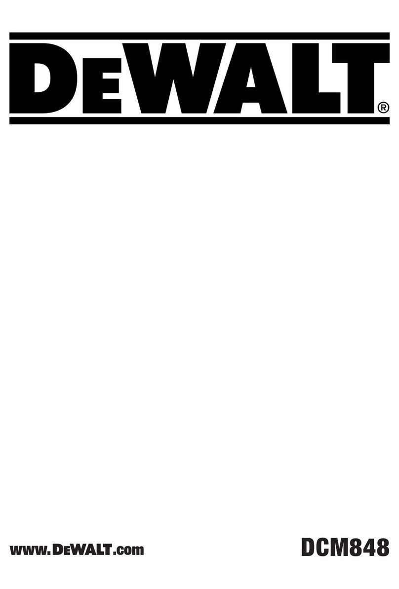 DeWalt DCM848 User manual DeWalt DCM848 User manual