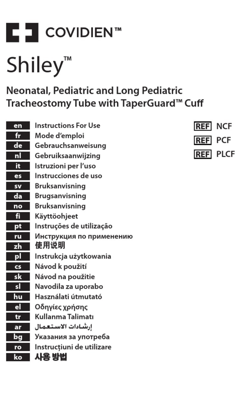Covidien Shiley NCF Instructions for use