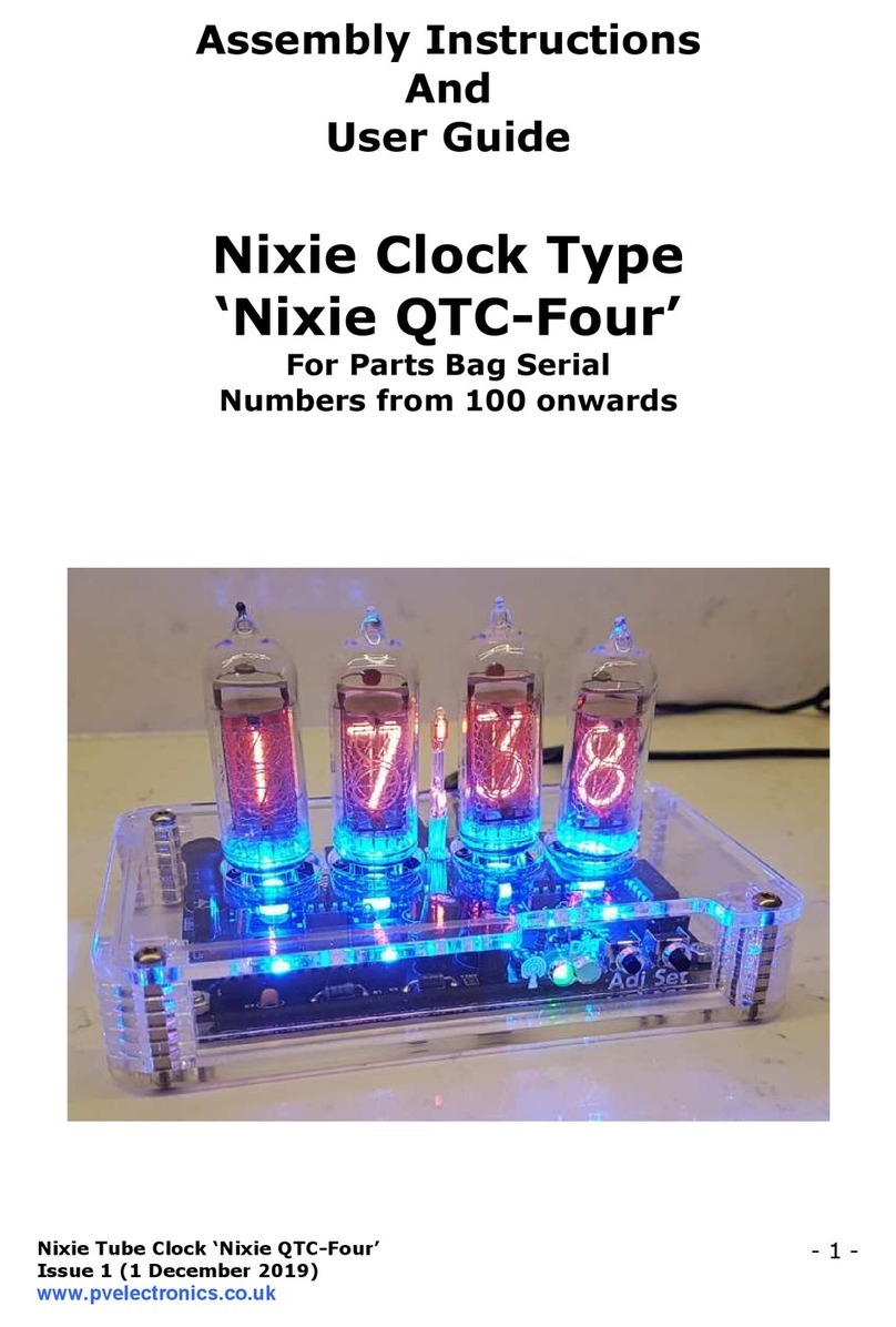 Pvelectronics Nixie QTC-Four Configuration guide
