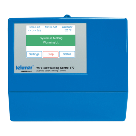 Watts Tekmar WiFi Snow Melting Control 670 User manual