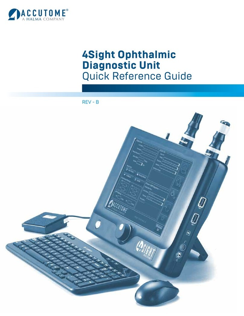 Accutome 4Sight Quick reference guide