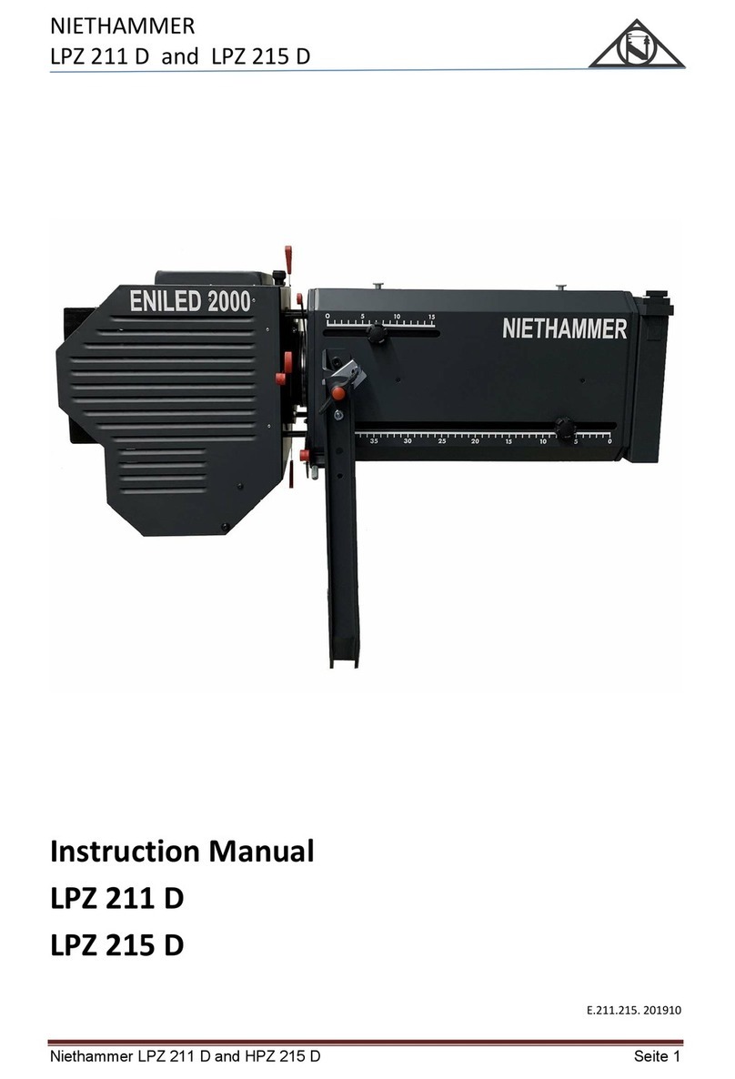 Niethammer LPZ 211 D instruction manual Niethammer LPZ 211 D instruction manual