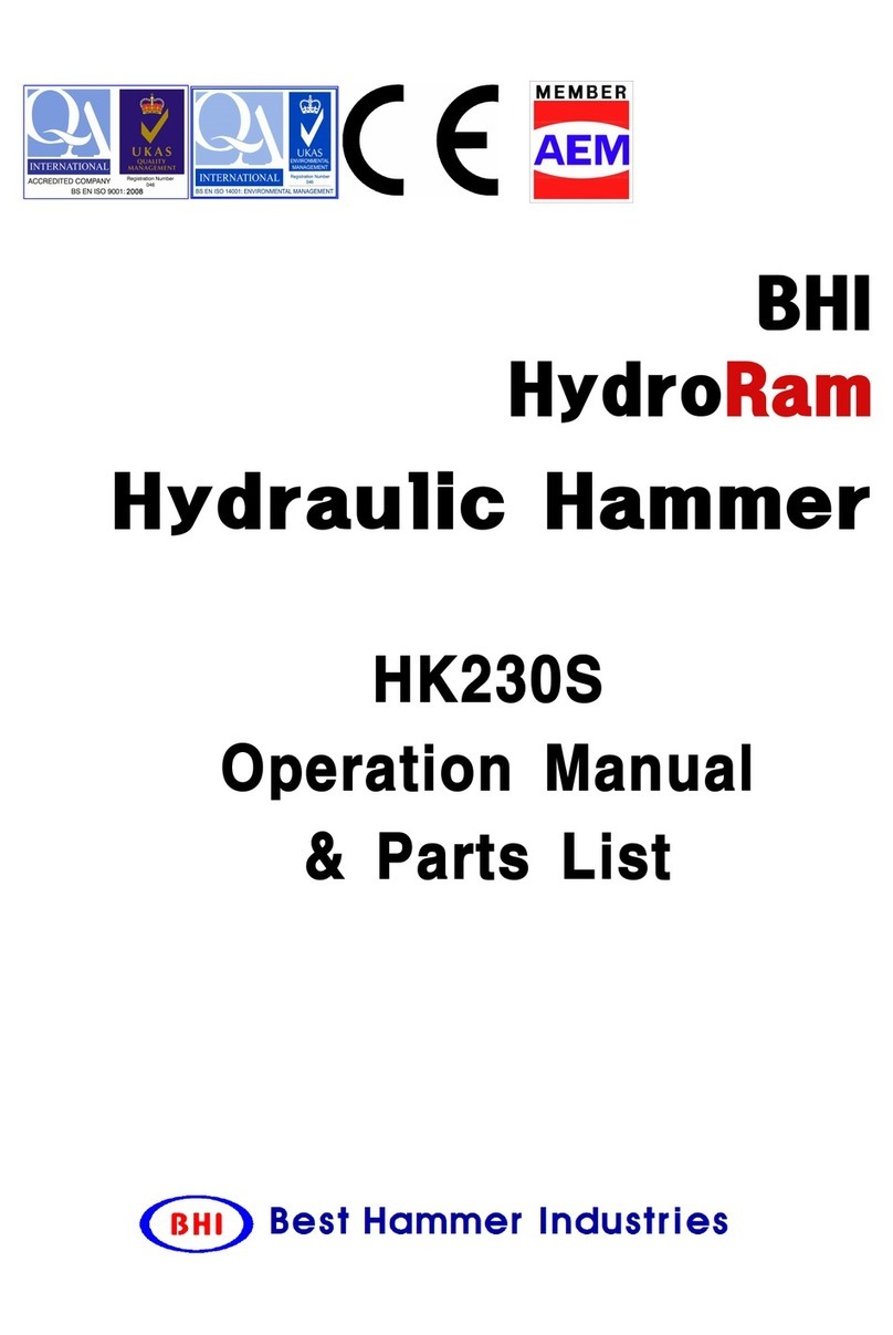 BHI HydroRam HK230S Operations manual & parts list