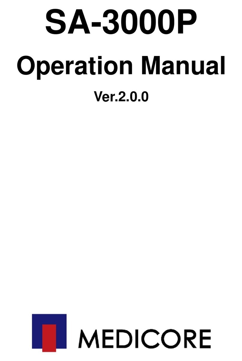 MEDICORE SA-3000P User manual