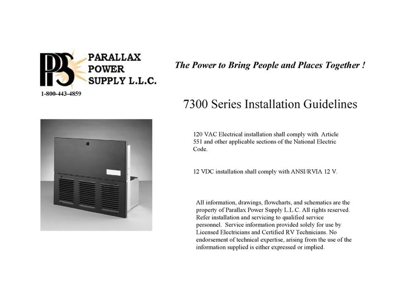 Parallax Power Supply 7300 Series Installation guidelines
