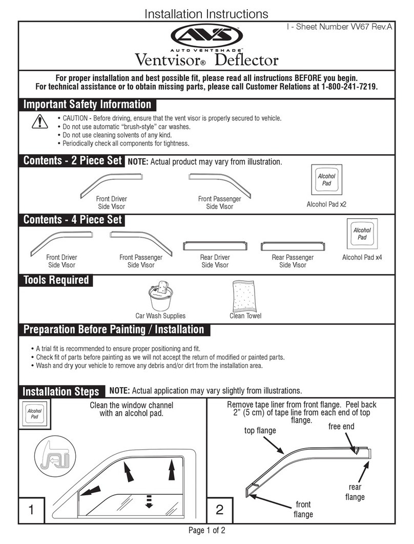 AVS Ventvisor installation instructions