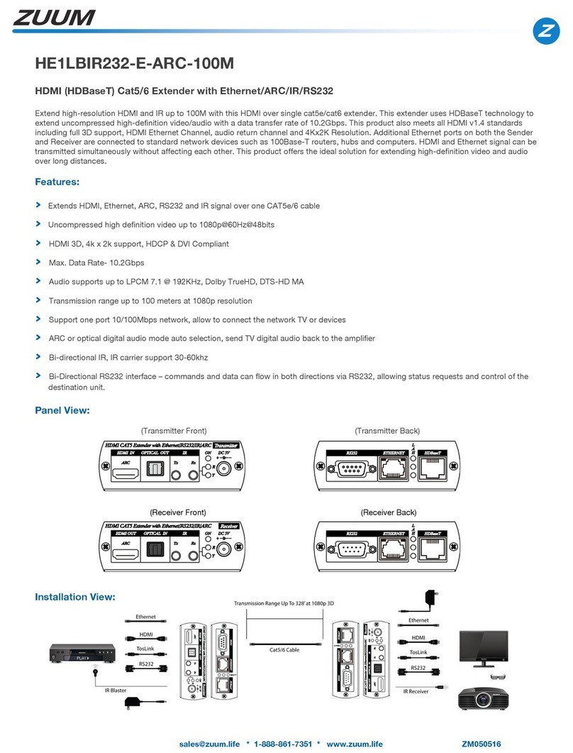 ZUUM HE1LBIR232-E-ARC-100M manual