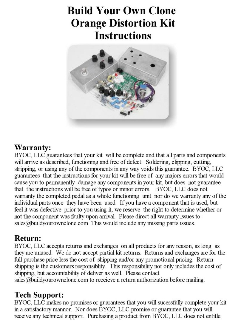 BYOC Orange Distortion Build instruction manual