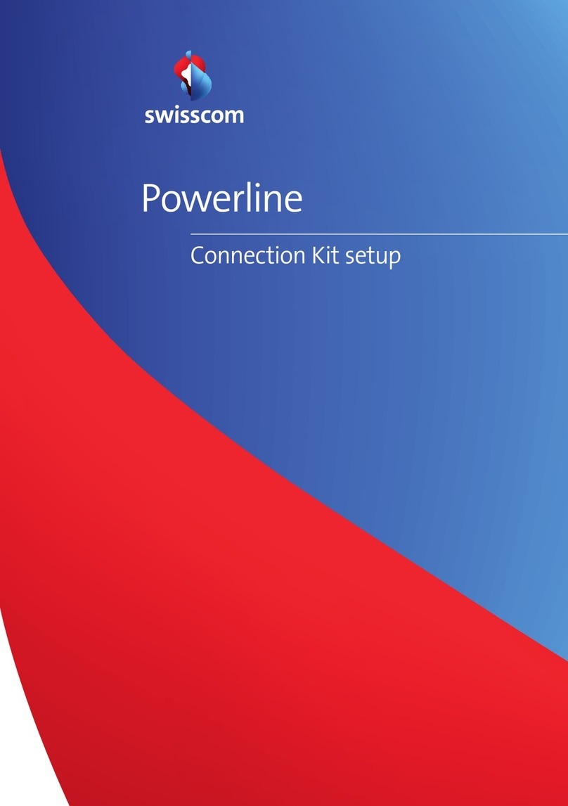 Swisscom Powerline Setup manual