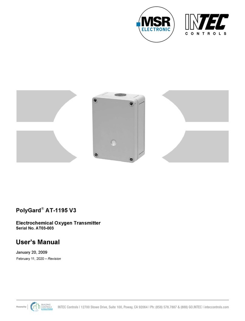 Intec Controls MSR PolyGard AT-1195 V3 user manual