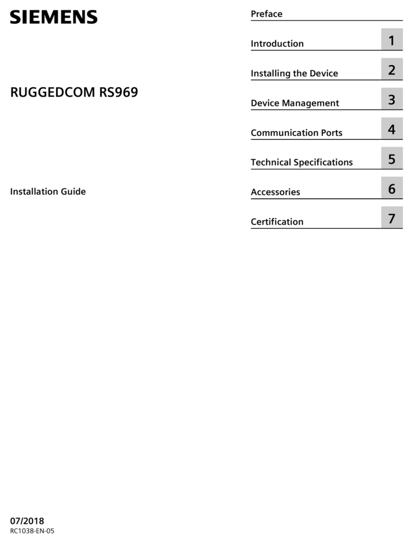 Siemens RUGGEDCOM RS969 User manual