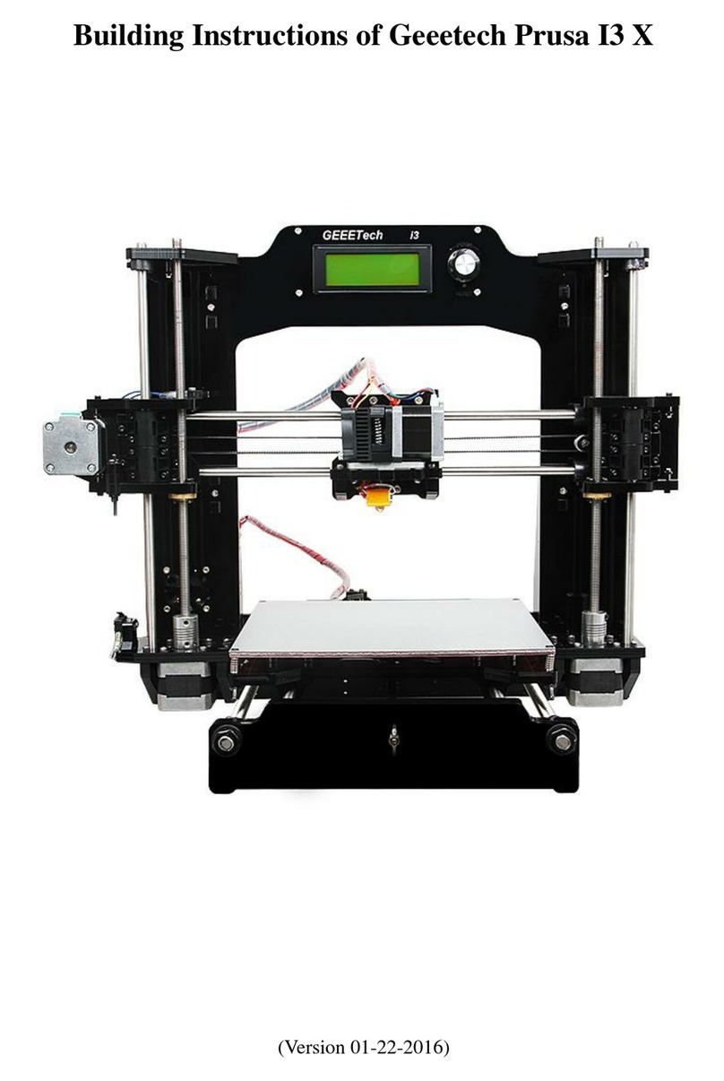 Geeetech Prusa I3 X Instruction Manual