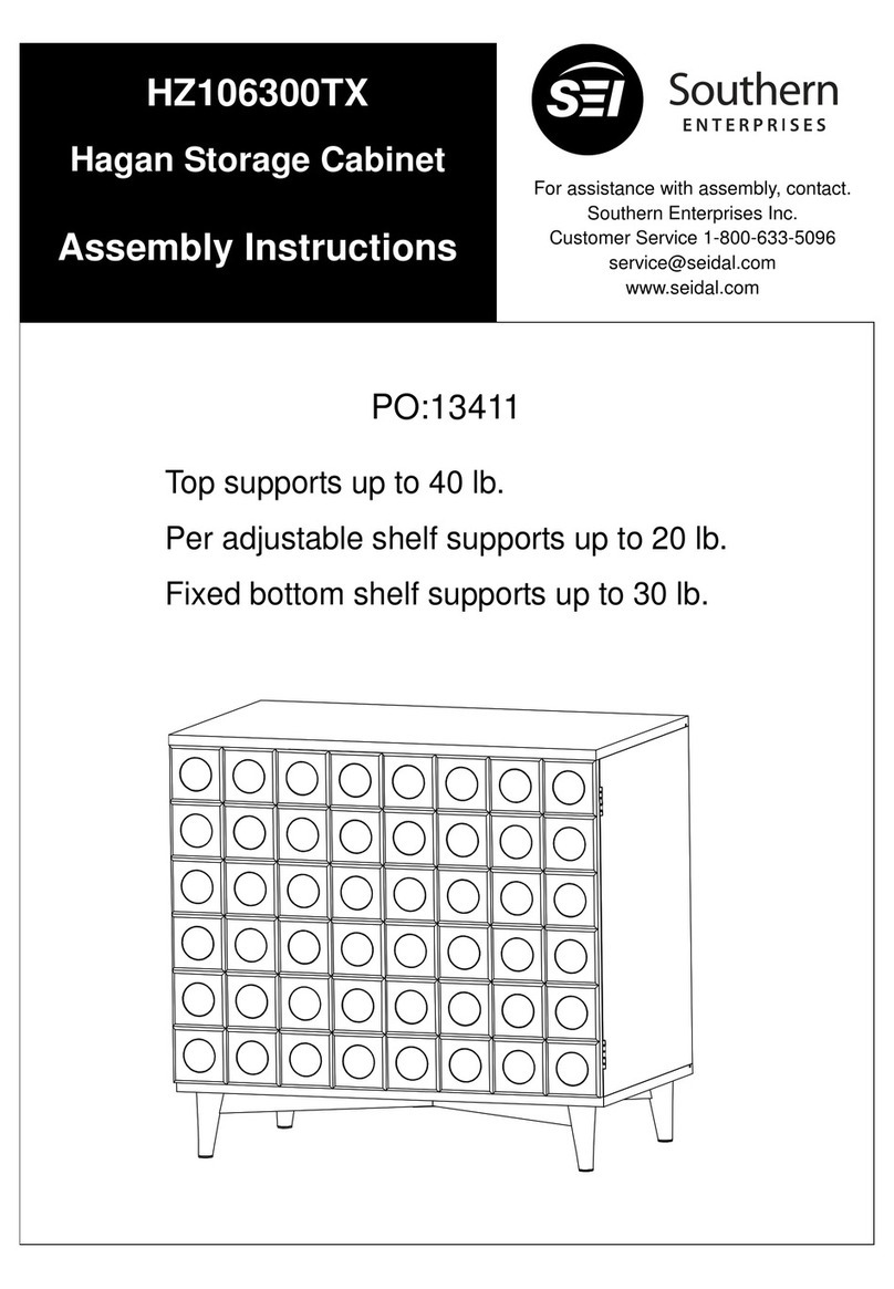 Southern Enterprises HZ106300TX Assembly instructions Southern Enterprises HZ106300TX Assembly instructions