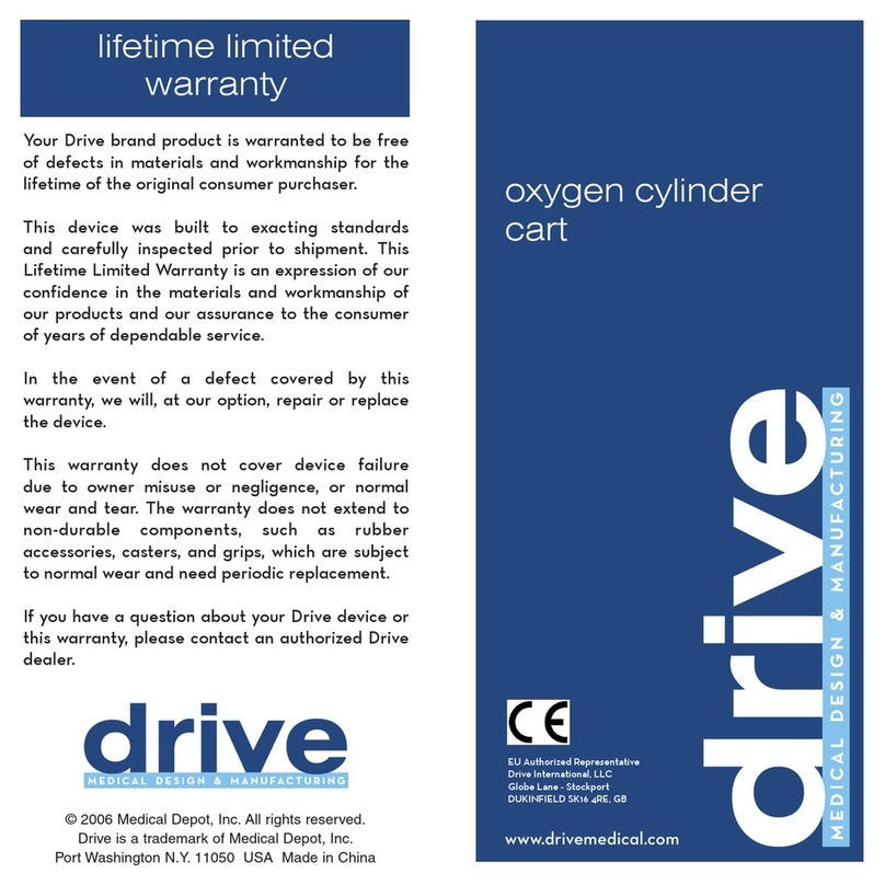 Drive Oxygen cylinder cart quick start guide