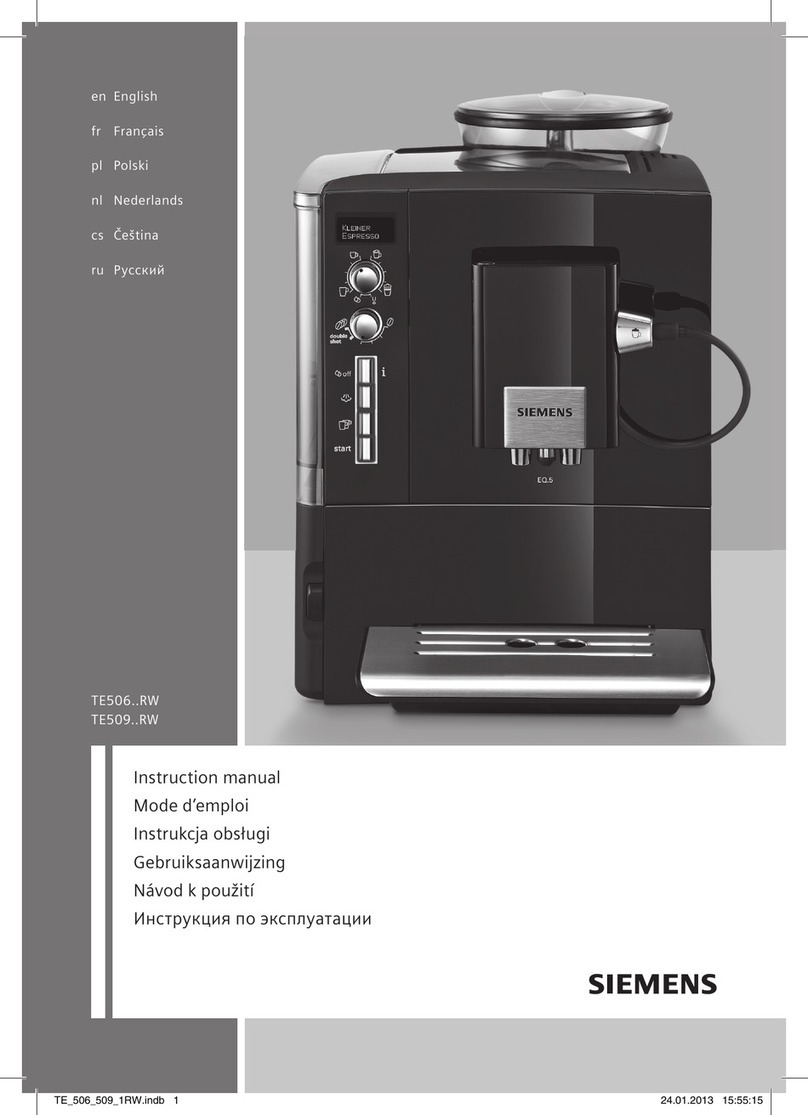 Siemens TE506 RW Series User manual