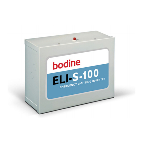 Bodine ELI Series Installation and operation instructions