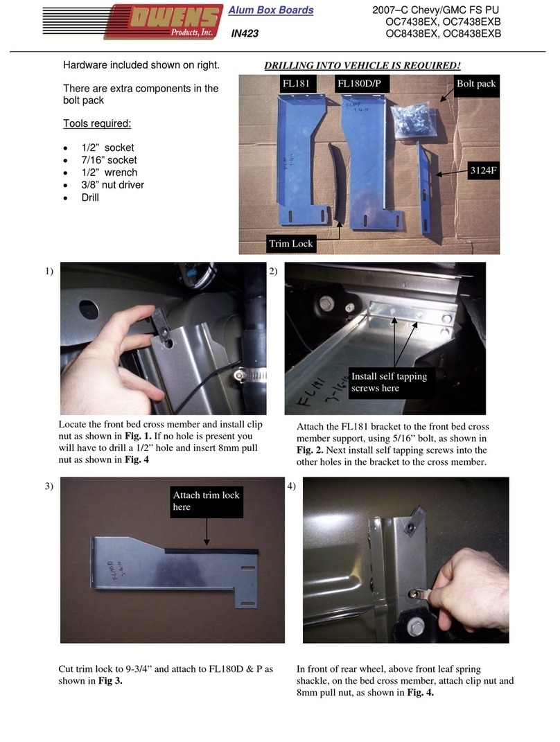 Owens OC7438EX quick guide
