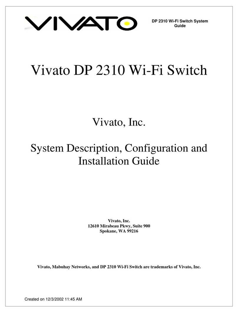Vivato DP 2310 System Description, Configuration and Installation Guide