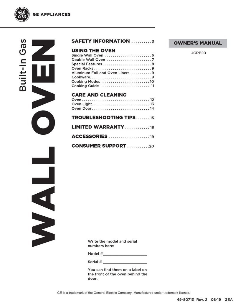GE JGRP20 User manual