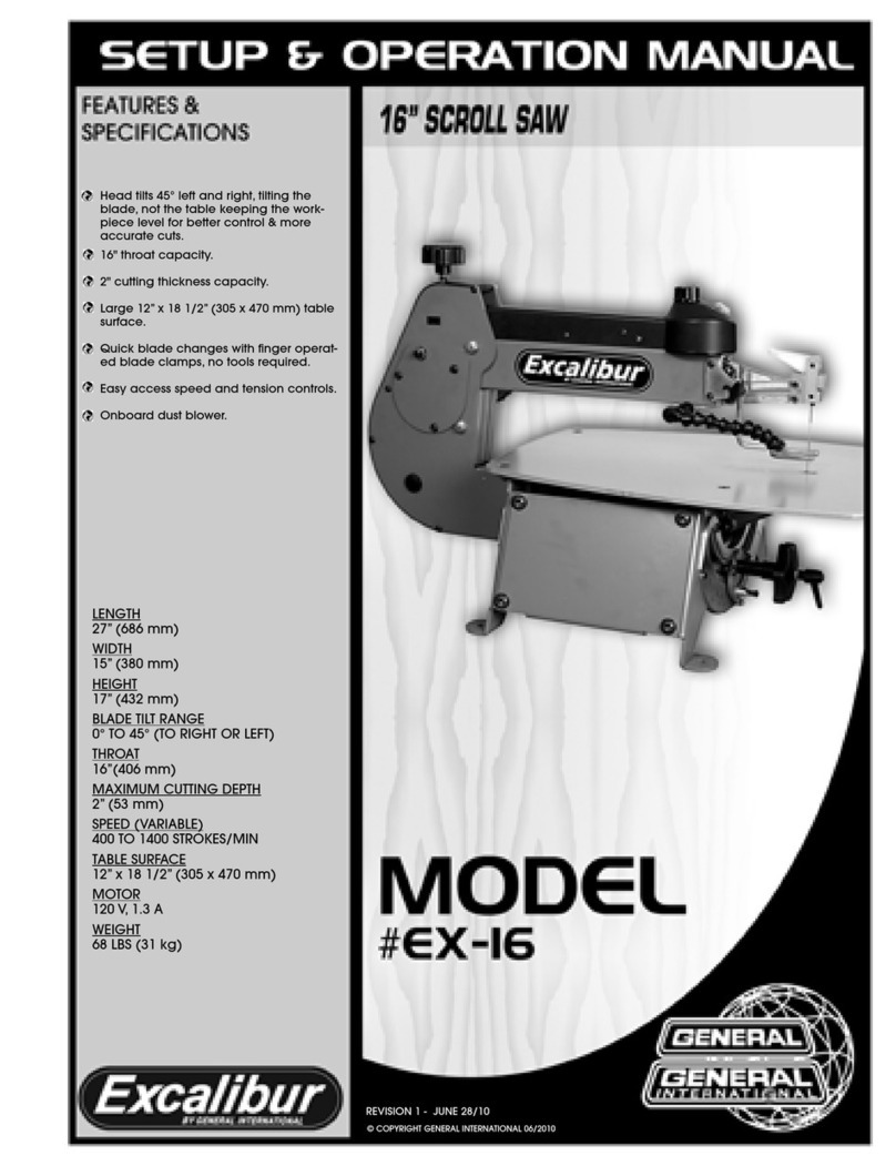 Excalibur EX-16 Setup & operation manual