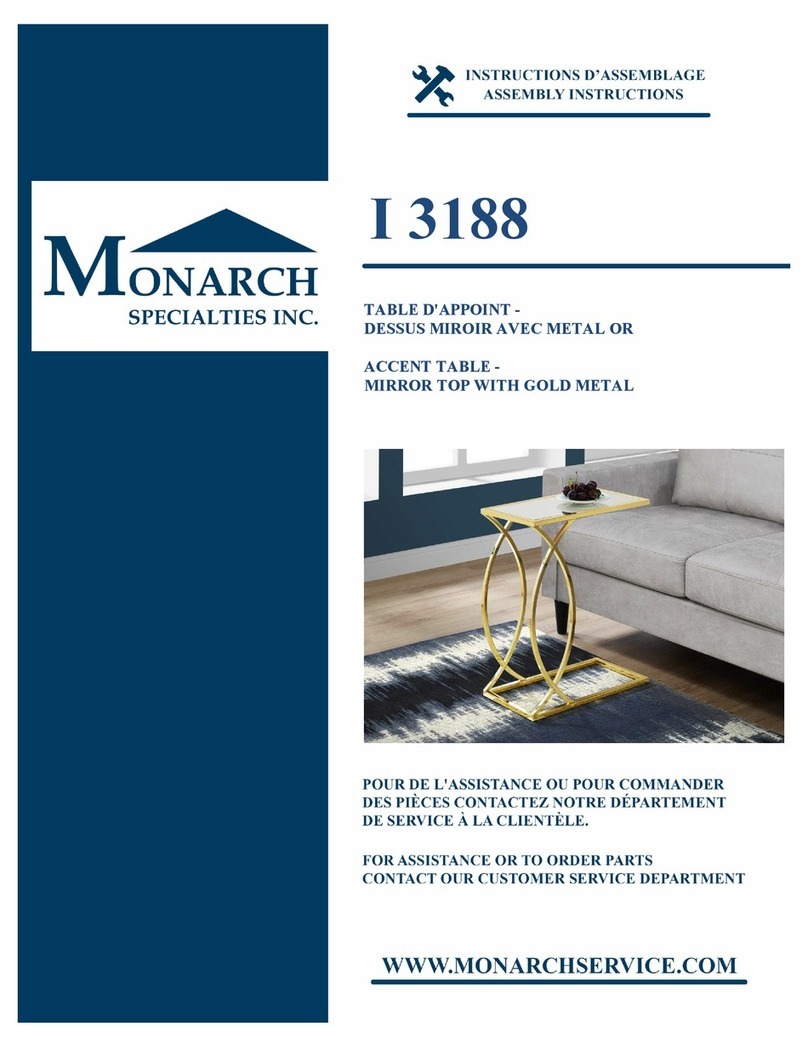 Monarch I 3188 Assembly instructions