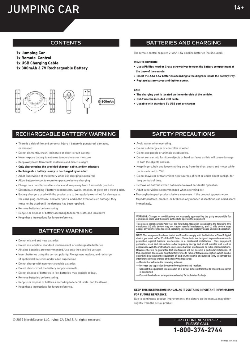 MERCHSOURCE Jumping Car quick guide