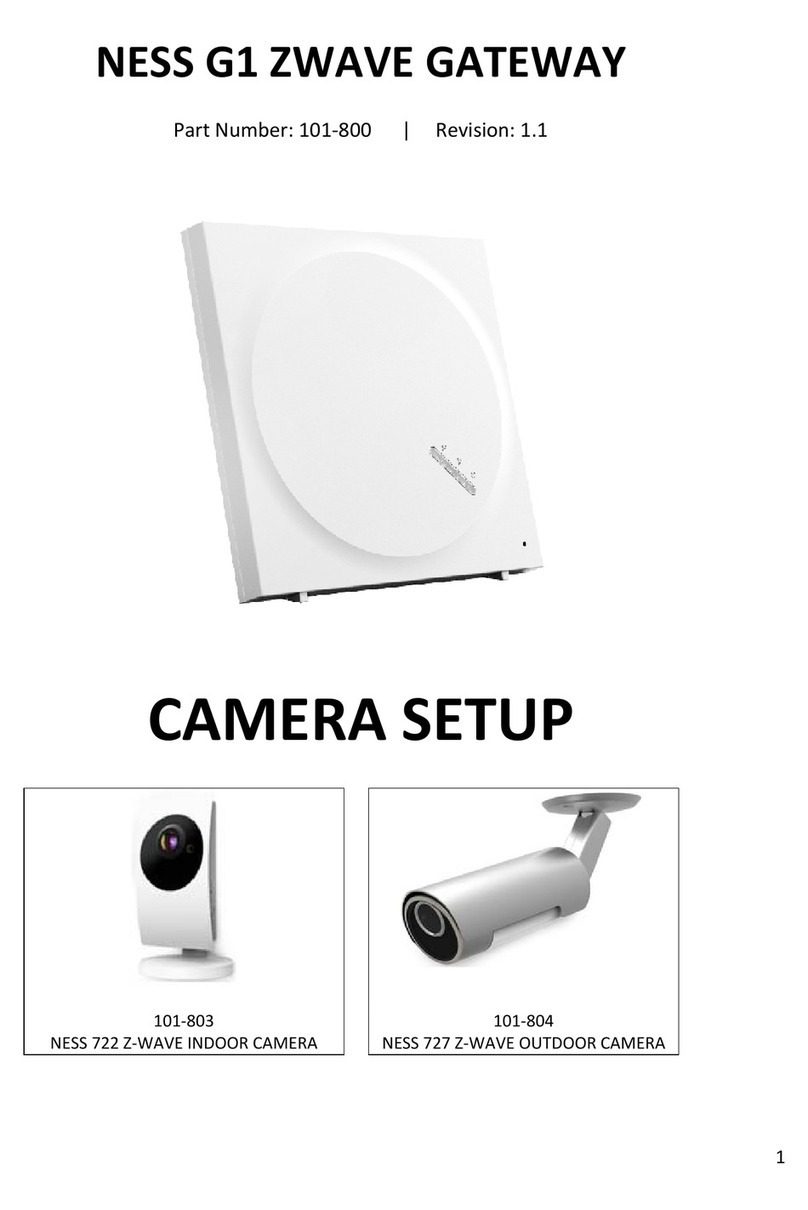 Ness G1 Camera setup