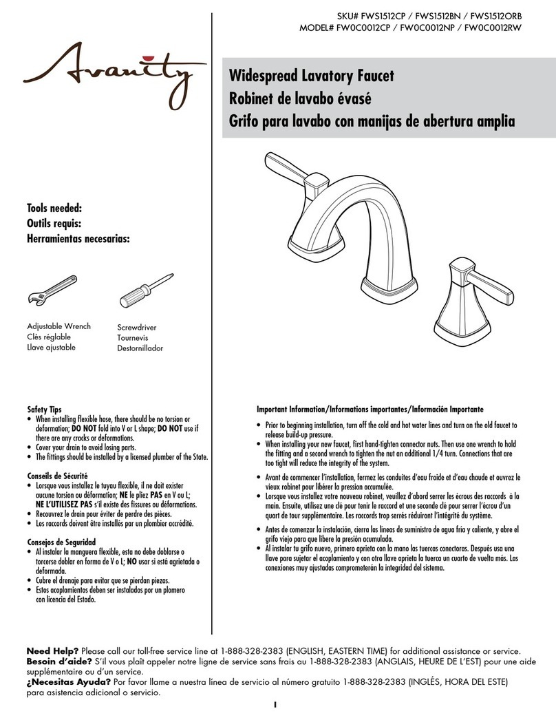 Avanity FW0C0012CP installation instructions
