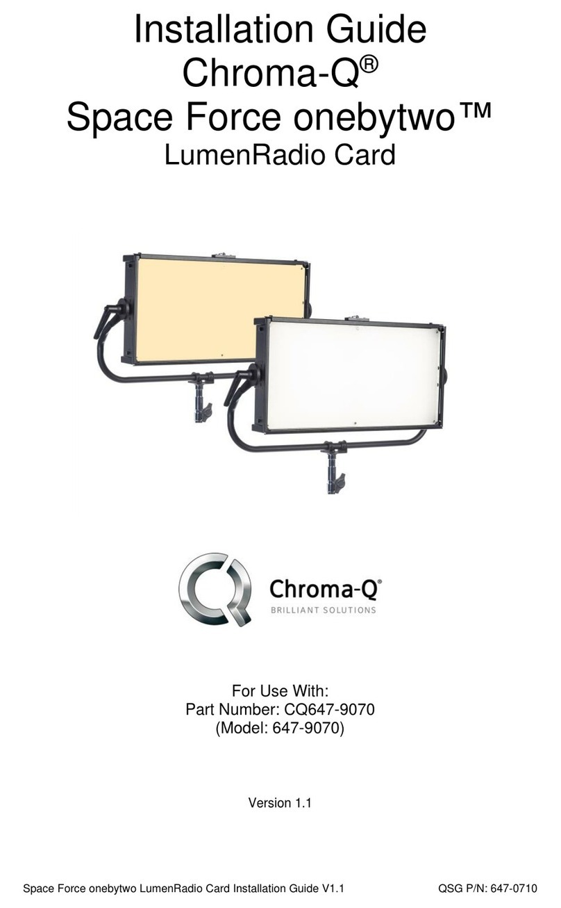 Chroma Space Force onebytwo LumenRadio Card User manual