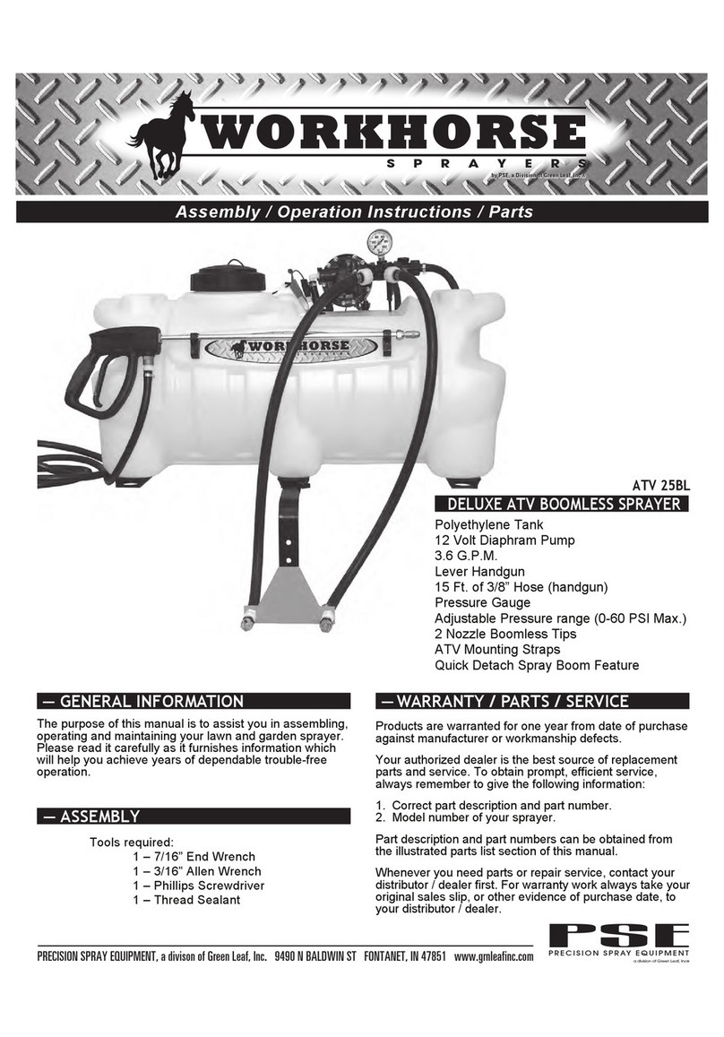 Workhorse ATV 25BL Assembly / operation instructions / parts