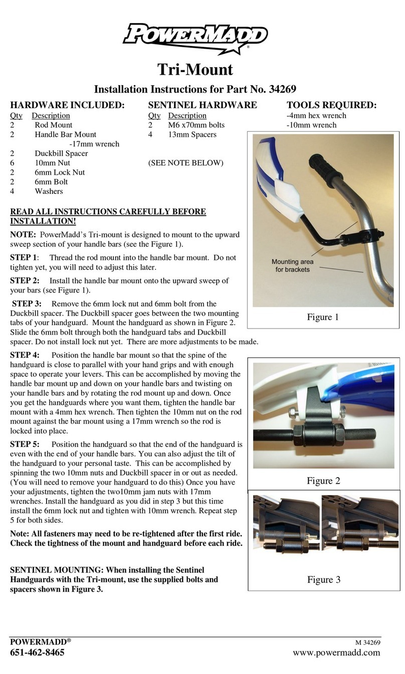 PowerMadd Tri-mount User manual