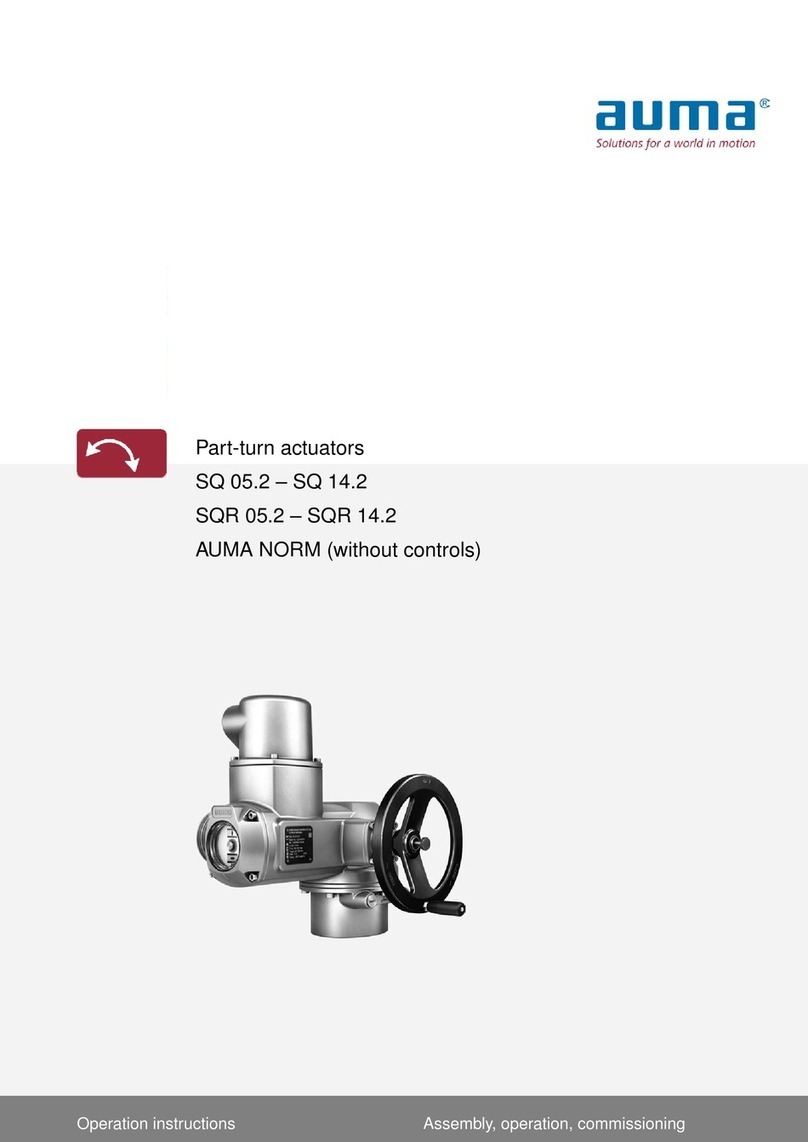 AUMA SQ 05.2 User manual