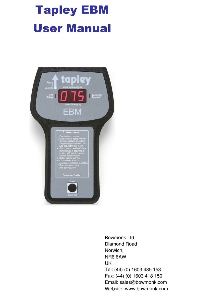 Bowmonk Tapley EBM user manual