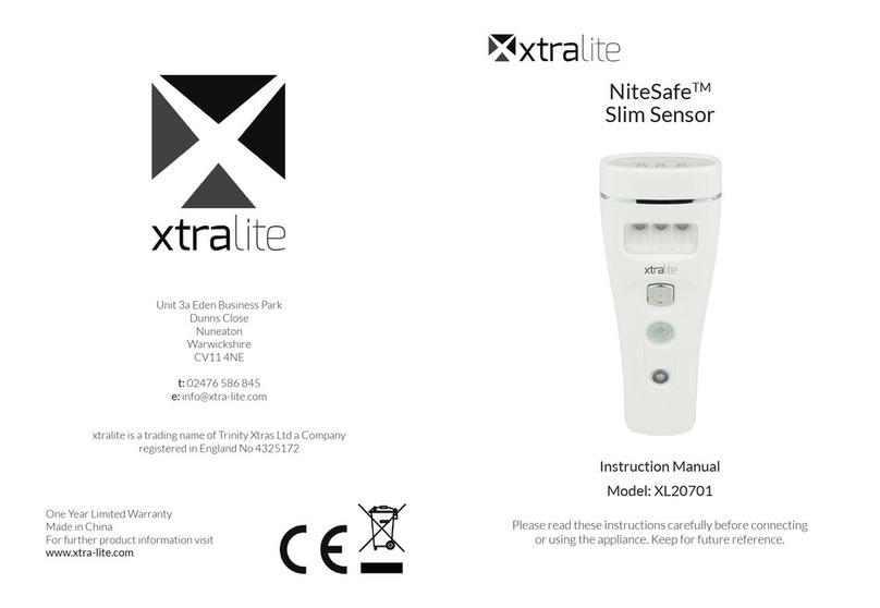 Xtralite NiteSafe Slim Sensor XL20701 instruction manual