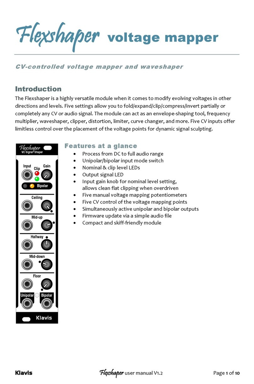 Klavis Flexshaper user manual