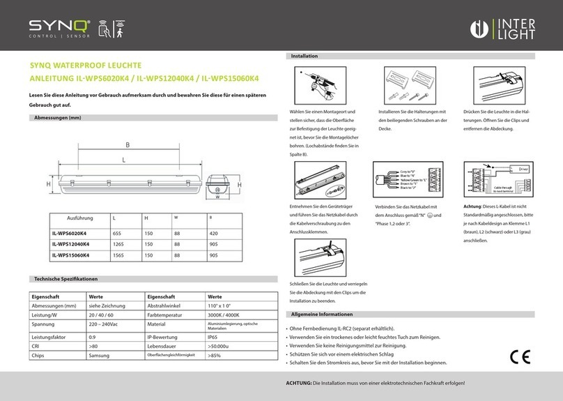 SYNQ IL-WPS6020K4 User manual