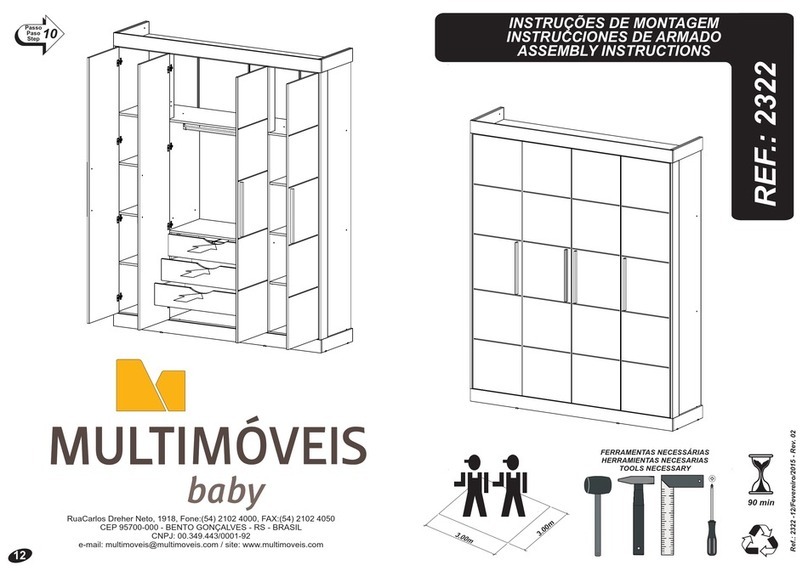 Multimoveis baby 2322 Assembly instructions