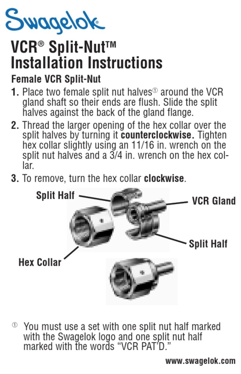 Swagelok VCR Split-Nut installation instructions