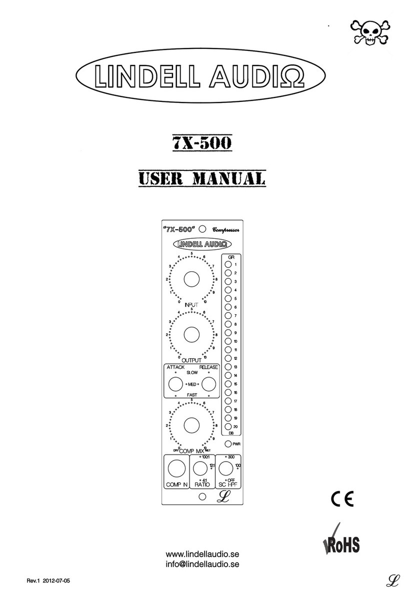 Lindell Audio 7X-500 user manual Lindell Audio 7X-500 user manual