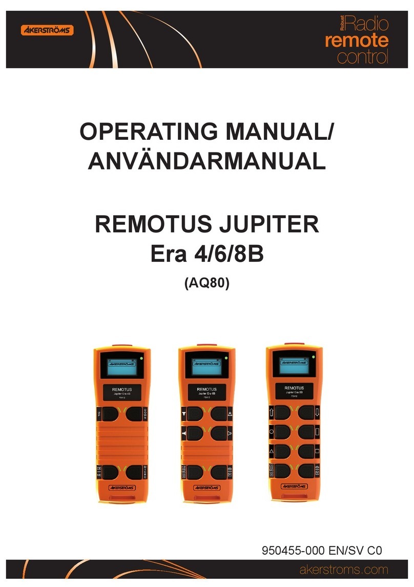 Akerstroms Jupiter Era 4B operating manual