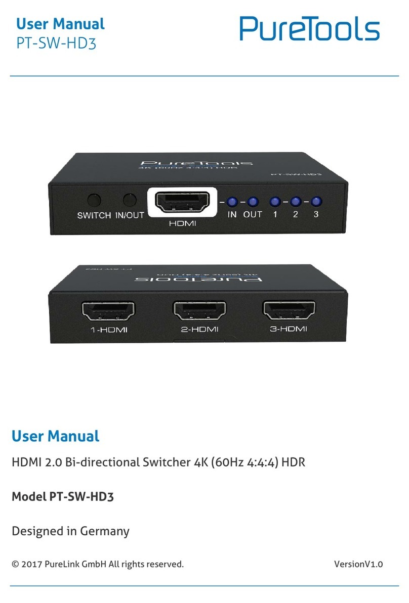 PureTools PT-SW-HD3 user manual