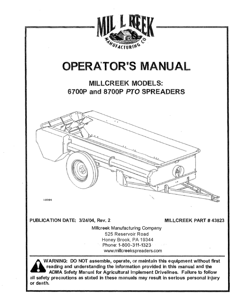 Millcreek 6700P Operator's manual