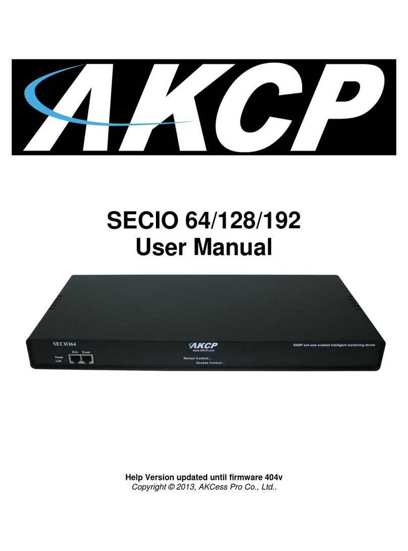 AKCP SECIO 64 user manual