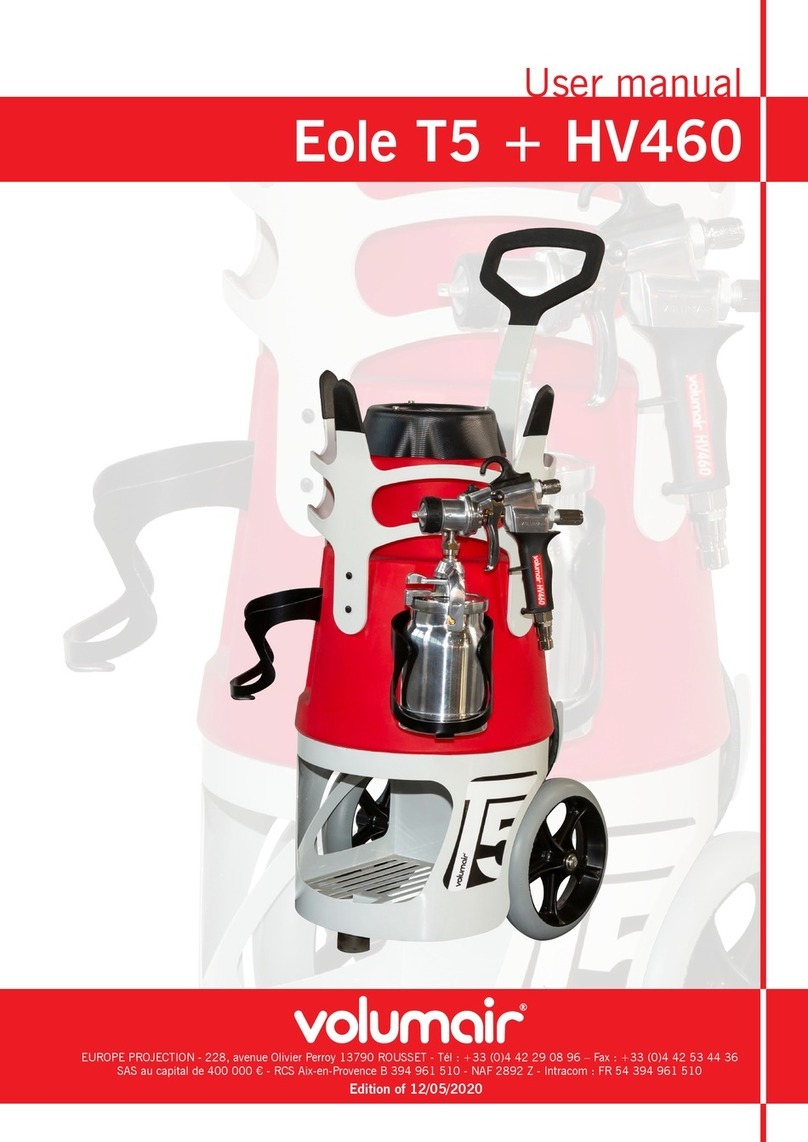 Volumair Eole T5 + HV460 user manual