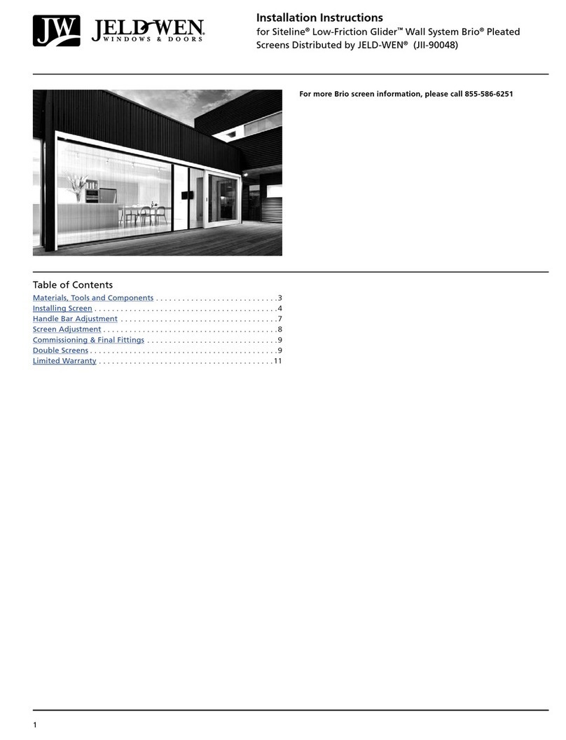 Jeld-Wen Siteline Glider Brio installation instructions