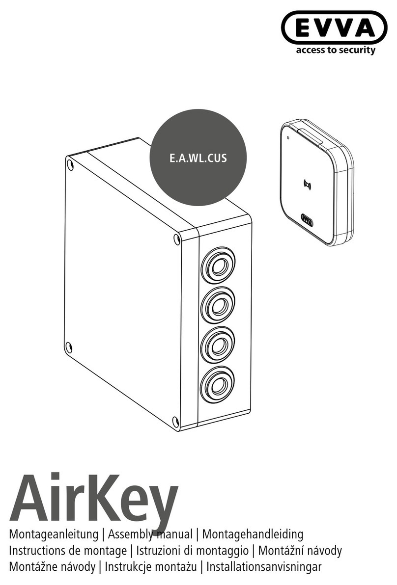 EVVA AirKey E.A.WL.CUS Assembly manual