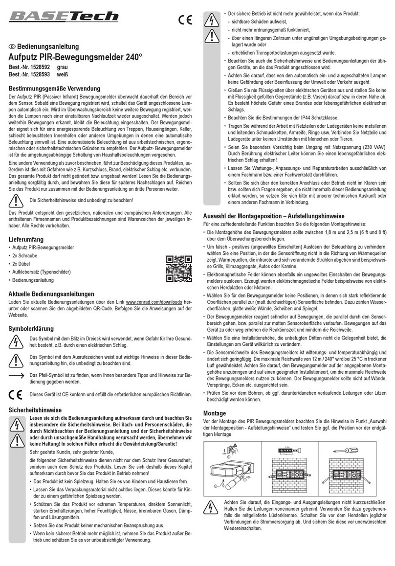 BASETech 1528592 Operating	 instruction