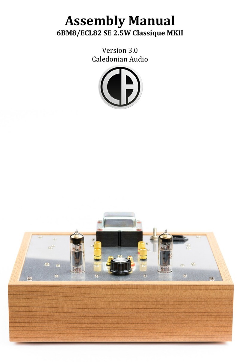 Caledonian Audio 6BM8/ECL82 SE Assembly manual